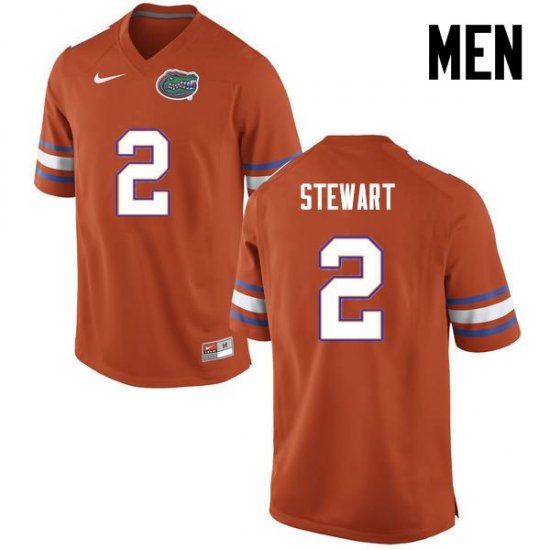 Men's Florida Gators #2 Brad Stewart NCAA Nike Orange Authentic Stitched College Football Jersey EAA4262AU